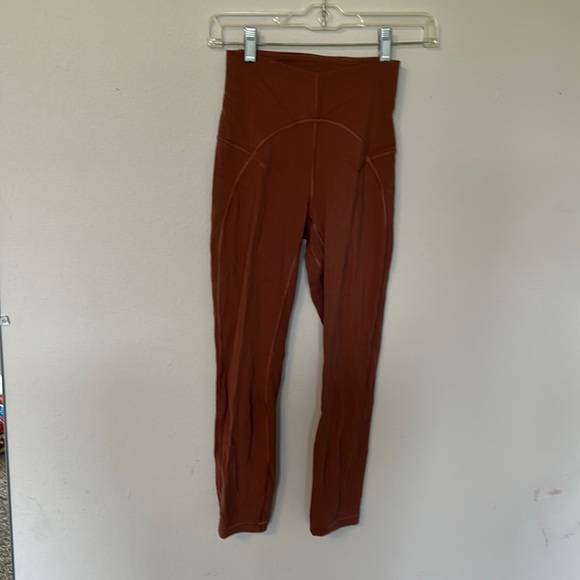 Lululemon unlimit legging ancient copper size 4 keyhole* 23inseam - Picture 1 of 4